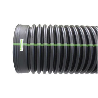 ADS 4 in. x 20 ft. Dual Wall Pipe Solid Bell End Highway Water-Tight