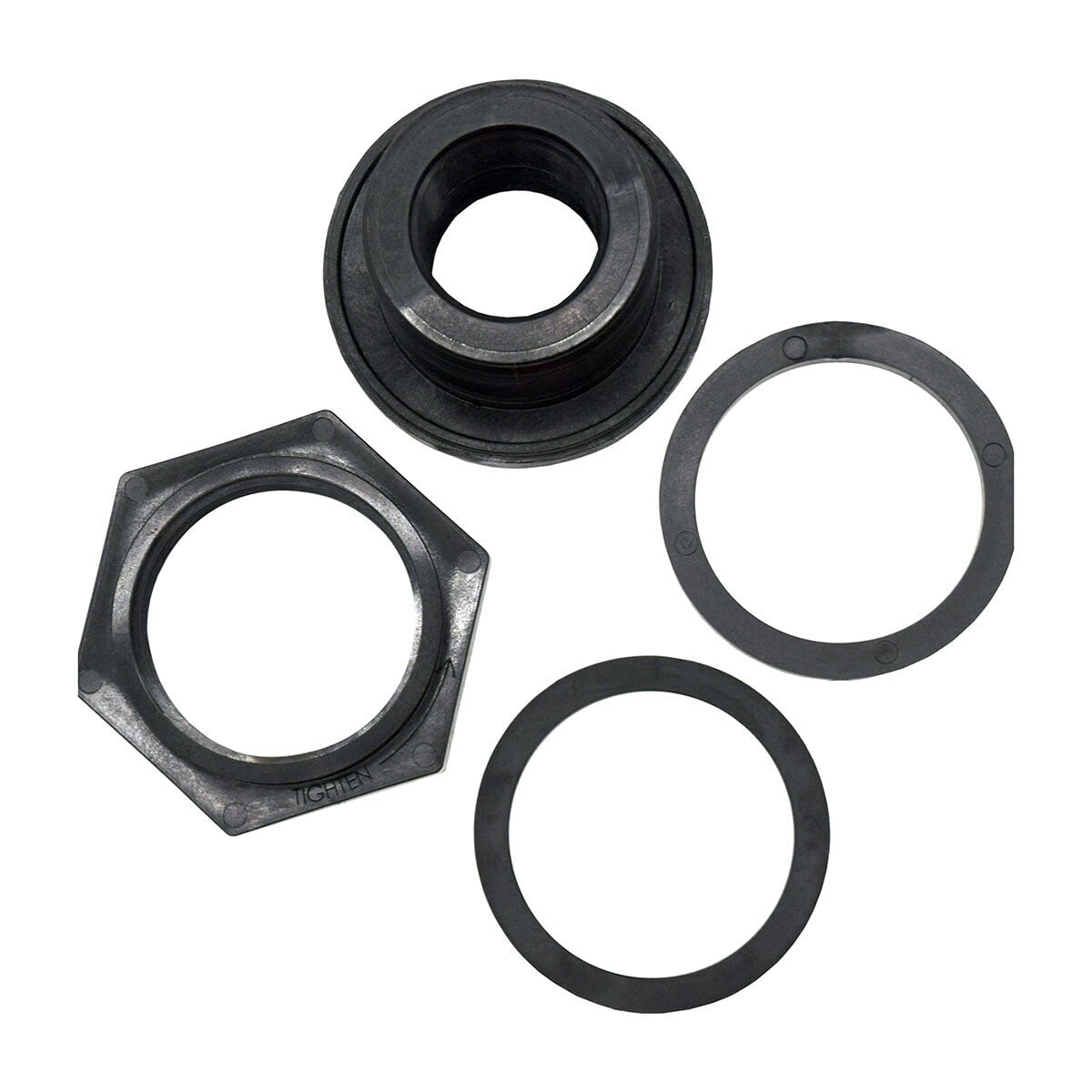 Easy Pro Heavy Duty Bulkhead Fitting 1-1/2 in. (3 in. Hole Size)