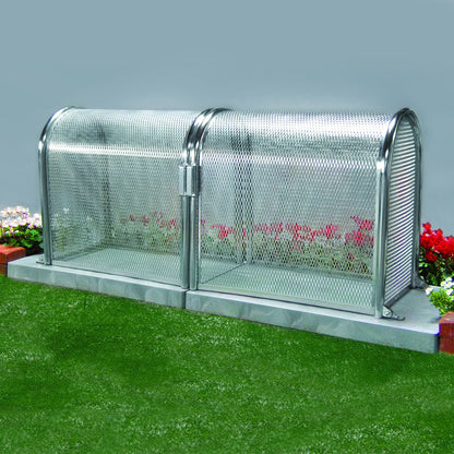 Coast GuardShack 304 Stainless Steel Enclosure (16"W x 30"H x30"L) - Lift off model - Powdercoated Silver