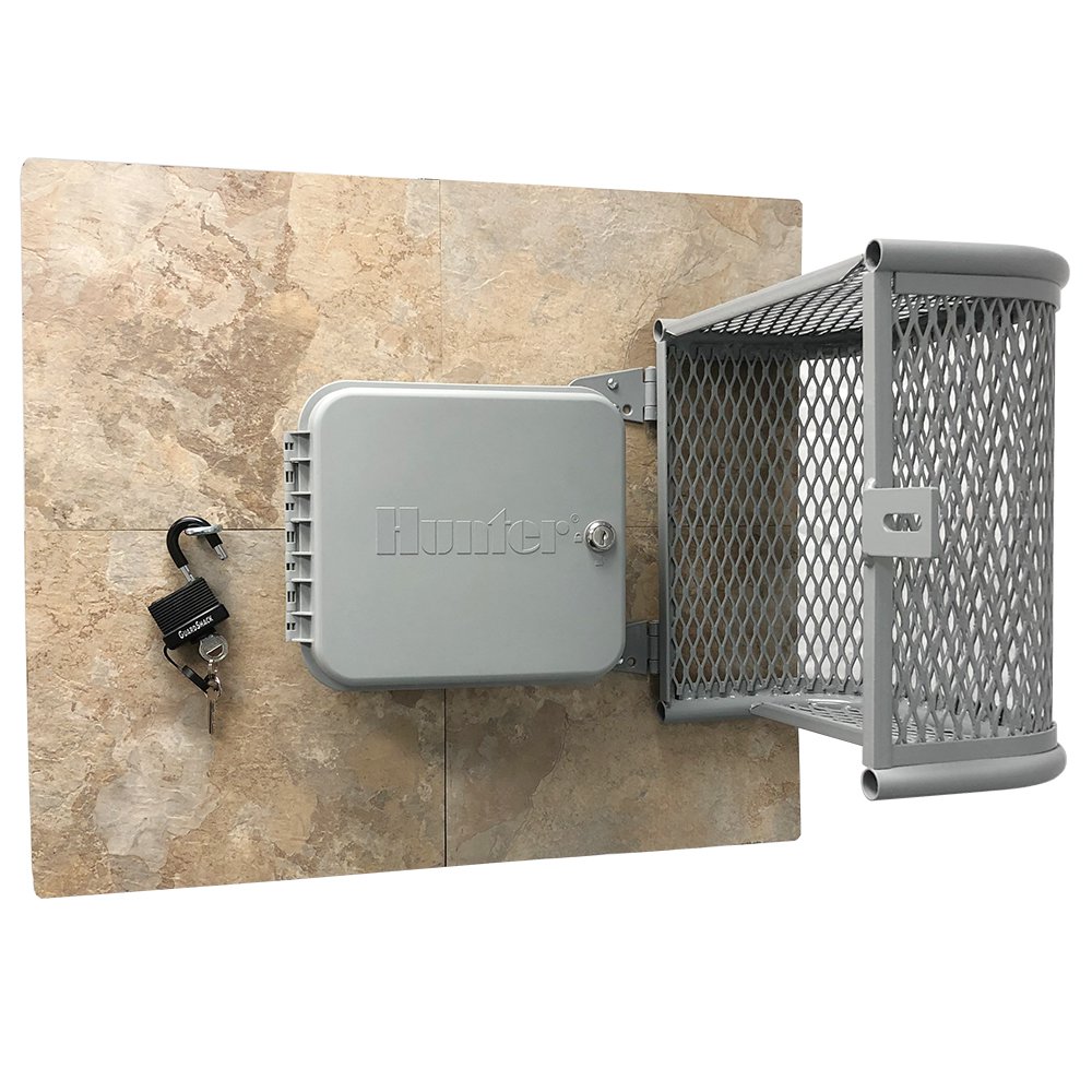 For wall mounted sprinkler timers-ClockGuard Enclosure (11"W x 11"H x 6 ½"D) - Grey