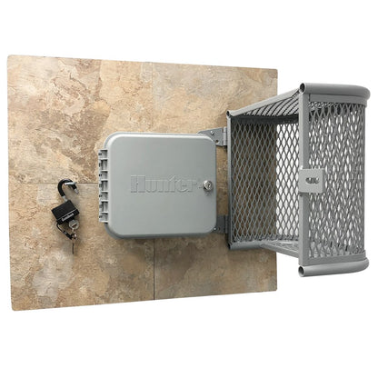 For wall mounted sprinkler timers-ClockGuard Enclosure (11"W x 11"H x 6 ½"D) - Grey