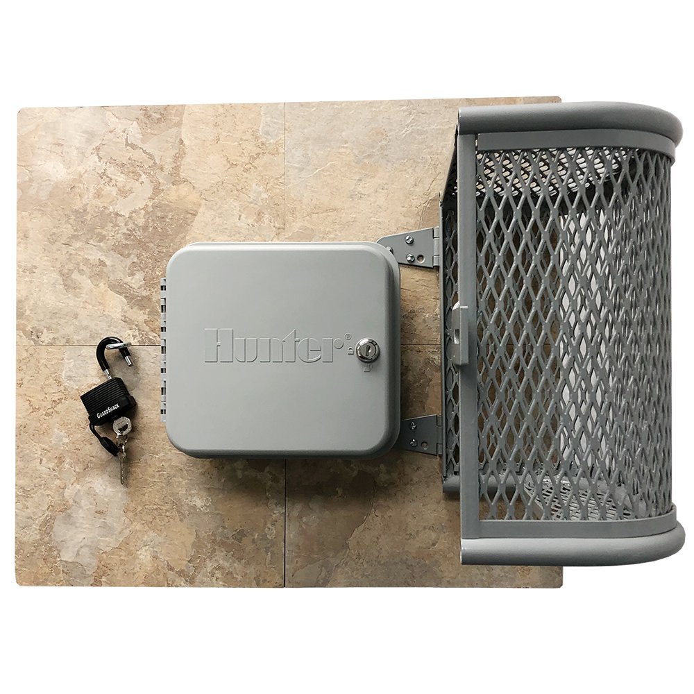 For wall mounted sprinkler timers-ClockGuard Enclosure (11"W x 11"H x 6 ½"D) - Grey