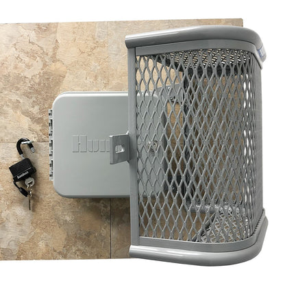 For wall mounted sprinkler timers-ClockGuard Enclosure (11"W x 11"H x 6 ½"D) - Grey