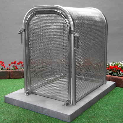 Coast GuardShack 304 Stainless Steel Enclosure (16"W x 30"H x30"L) - Lift off model - Powdercoated Silver