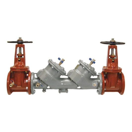 FEBCO Double Check Valve Assembly Model LF850 4 in. Epoxy Coated Ductile Iron With NRS Gate Valve | 0124529