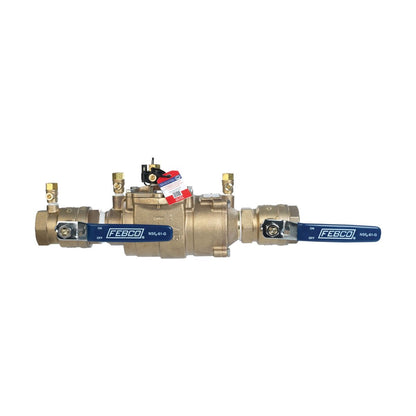 FEBCO LF850 Double Check Assembly w/ Ball Valves 1-1/4 in. Lead Free Bronze w/ Freeze Sensing Capability (Sensing Upgrade Kit Sold Separately) | T683041