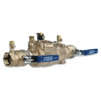 FEBCO LF850 Double Check Assembly w/ Ball Valves 1-1/4 in. Lead Free Bronze w/ Freeze Sensing Capability (Sensing Upgrade Kit Sold Separately) | T683041