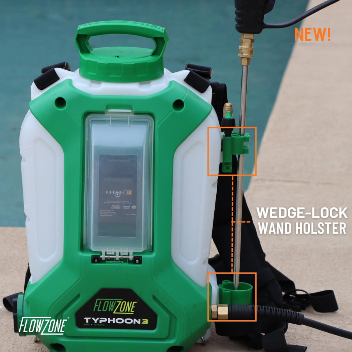 Flowzone FZVAAK-3TO  Typhoon 3 Battery-Powered Backpack Sprayer 4 gal. (Tool Only)