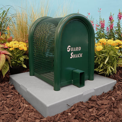 GuardShack Powdercoated Enclosure Lift-Off (10"W x 18"H x 12"L) - Green/Tan