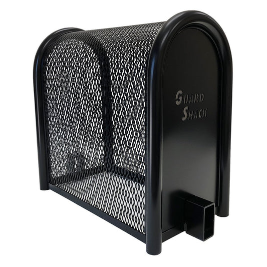 GuardShack Powdercoated Enclosure Hinged  10"W x 24"H x40"L - Black