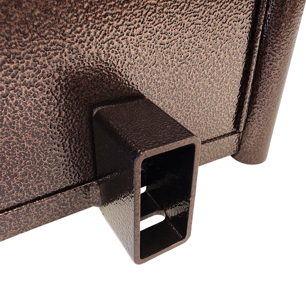 GuardShack Powdercoated Enclosure Hinged (16"W x 30"H x 46"L) - Black