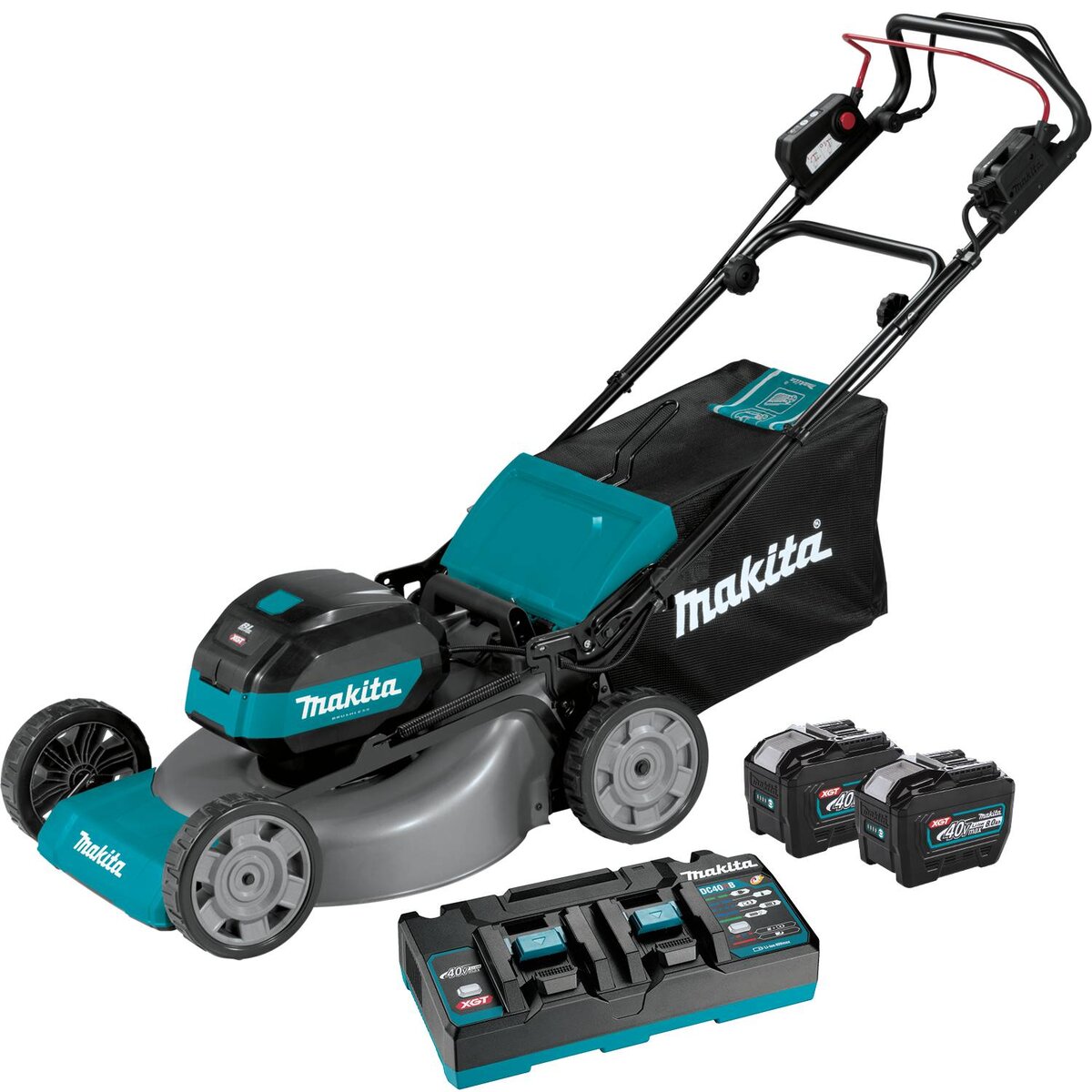 Makita 40V Max XGT Brushless 21 in. Self‐Propelled Commercial Lawn Mower Kit (8.0Ah) | GML01PL