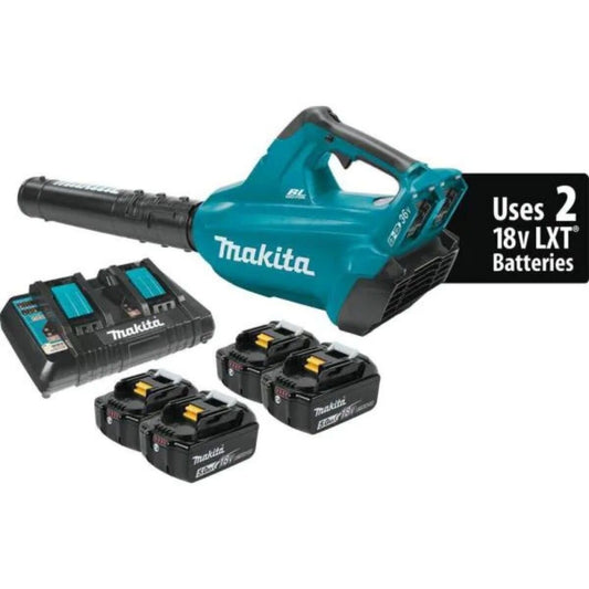Makita LXT Brushless Blower Kit 18V x2 (36V) w/ Extra 2Ea Bl1850B Not Available For Credit | XBU02PT1