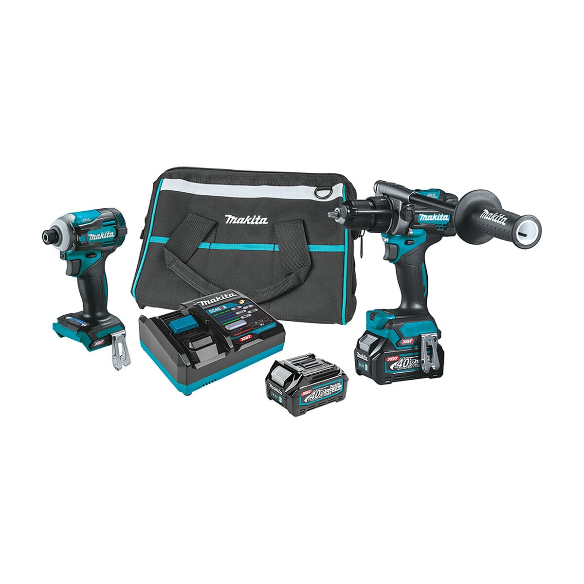 Makita Max XGT Brushless Cordless 2 pc. Combo Kit 40V for GPH01, GDT01 w/ Bag (2.5Ah) | GT200D