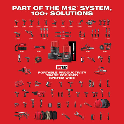 Milwaukee 12V M12 RedLithium Extra Capacity 4.0Ah Battery and Charger Starter Kit | 48-59-2440