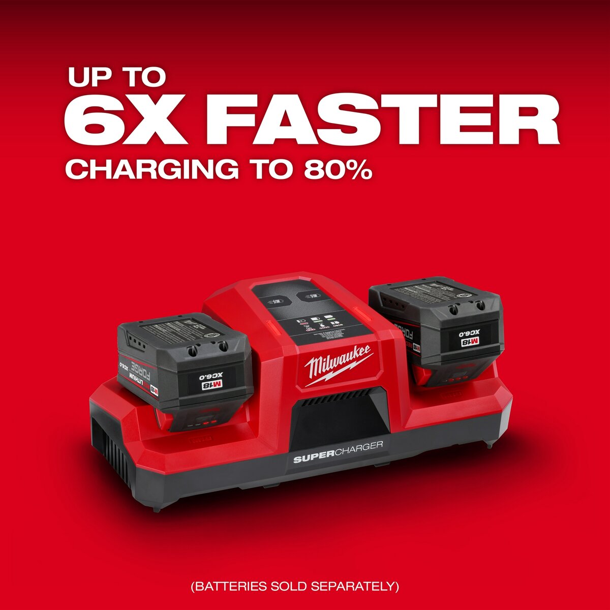 Milwaukee 18V M18 Dual Bay Simultaneous Super Charger | 48-59-1815