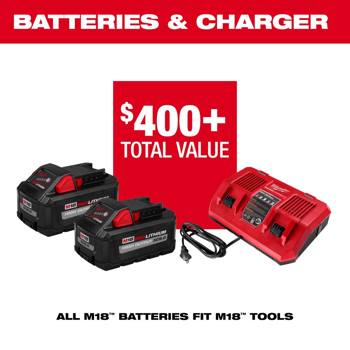 Milwaukee 18V M18 Fuel Brushless Cordless Dual Battery 17 in. String Trimmer Kit | 3006-22
