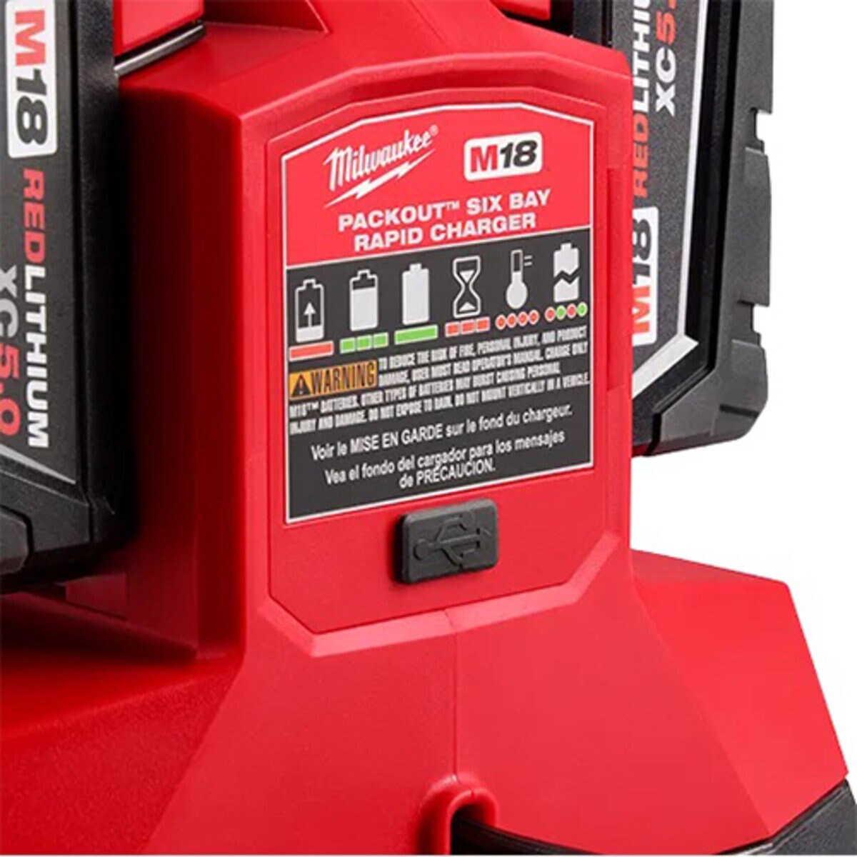 Milwaukee 18V M18 Packout Six Bay Rapid Battery Charger | 48-59-1809