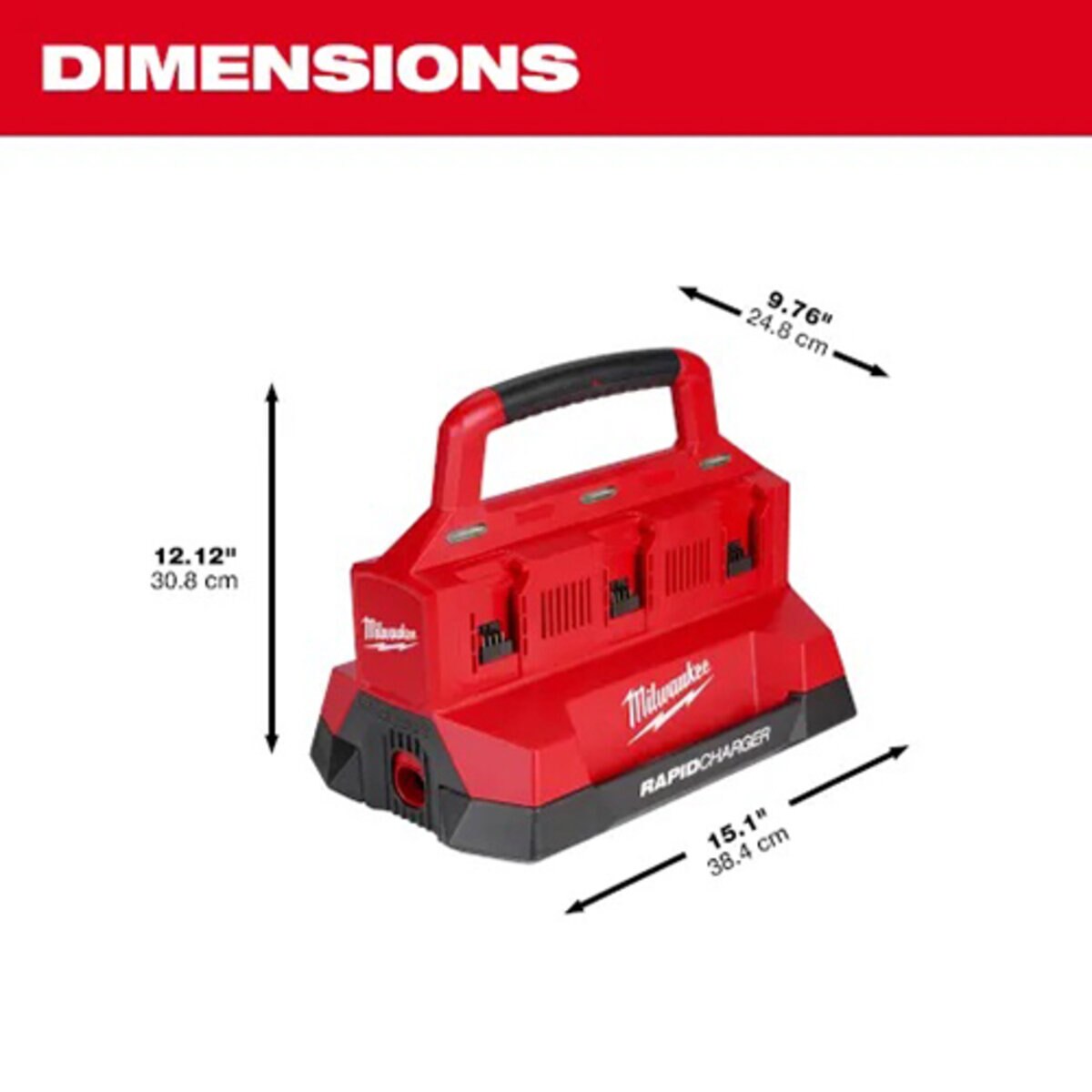 Milwaukee 18V M18 Packout Six Bay Rapid Battery Charger | 48-59-1809