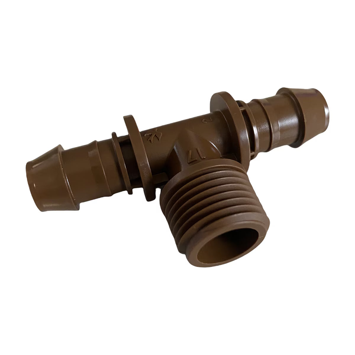 Rain Bird XF Barb Tee Male Adapter 17 mm x 1/2 in. x 17 mm Barb x MIPT x Barb
