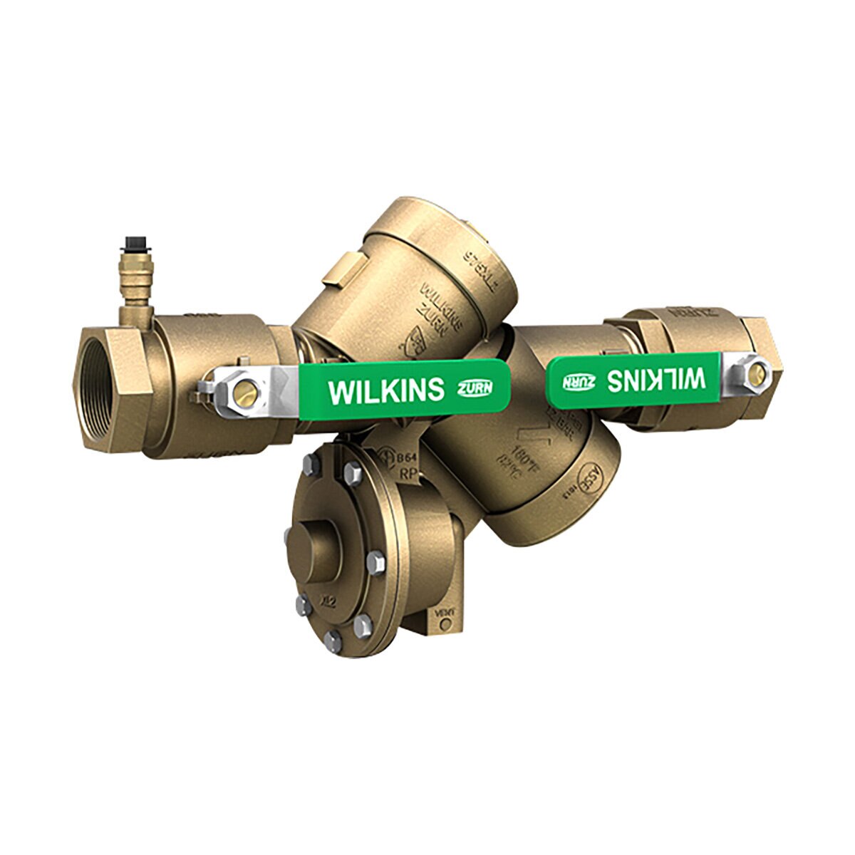 Reduced Pressure Principle Assembly Lead-Free 2 in. FNPT x FNPT Fast Test Cocks | 2-975XL2FT