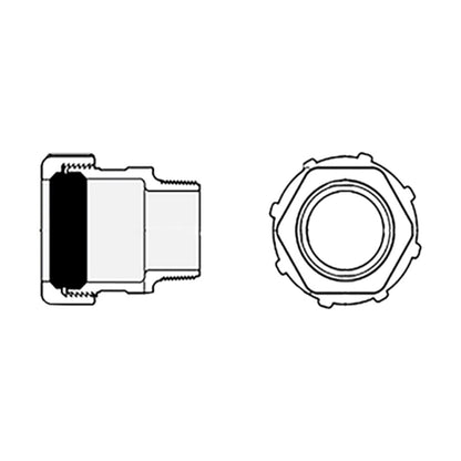 Spears Compression Adapter PVC 1 ½ in. Comp x Mpt