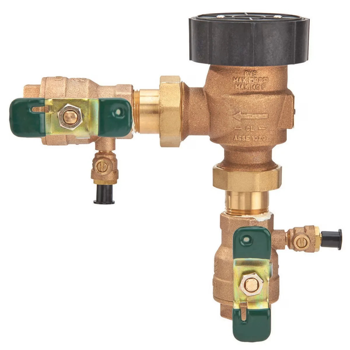 Watts 800M4-FR Freeze Resistant Anti-Siphon Pressure Vacuum Breaker 1 in. Bronze With Quarter Turn Ball Valve | 0388015
