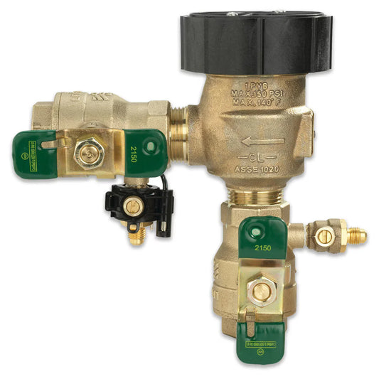 Watts 800M4 Anti-Siphon Pressure Vacuum Breaker w/ Ball Valves 1 in. Bronze w/ Freeze Sensing Capability (Sensing Upgrade Kit Sold Separately) | T388002