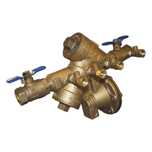 Wilkins 975 Reduced Pressure Principle Assembly 1 in. with Street Elbows and Union End Ball Valves | 1-975XLSEU