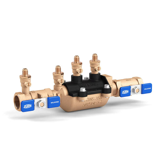 Wilkins Double Check Valve Assembly Model 350 ft. 3/4 in. Bronze With Fast Test and Ball Valves | 34-350FT