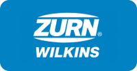 Zurn Wilkins logo on a blue background
