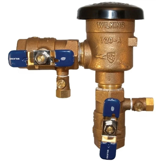 Zurn Wilkins 720A Pressure Vacuum Breaker 3/4 in. Cast Bronze With Ball Valve | 34-720A
