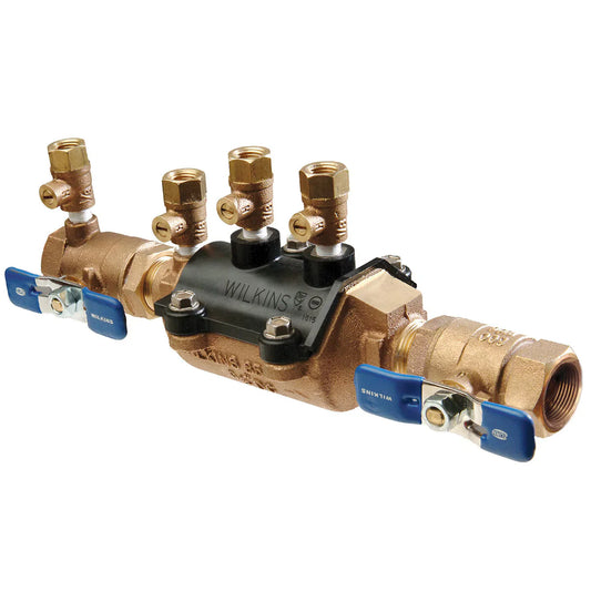 Zurn Wilkins Double Check Valve Assembly Model 350 1 in. Bronze With Ball Valves | 1-350 