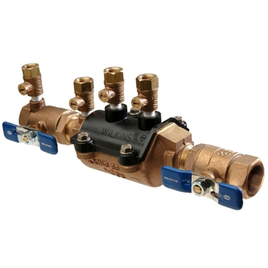 Zurn Wilkins Double Check Valve Assembly Model 350 3/4 in. Bronze With Ball Valves | 34-350