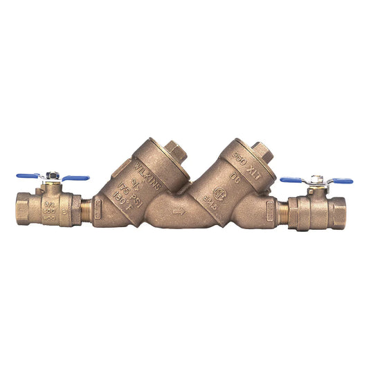Zurn Wilkins Top Access Double Check Valve Assembly Model 950XLT2 1 in. Lead Free Bronze | 1-950XLT2