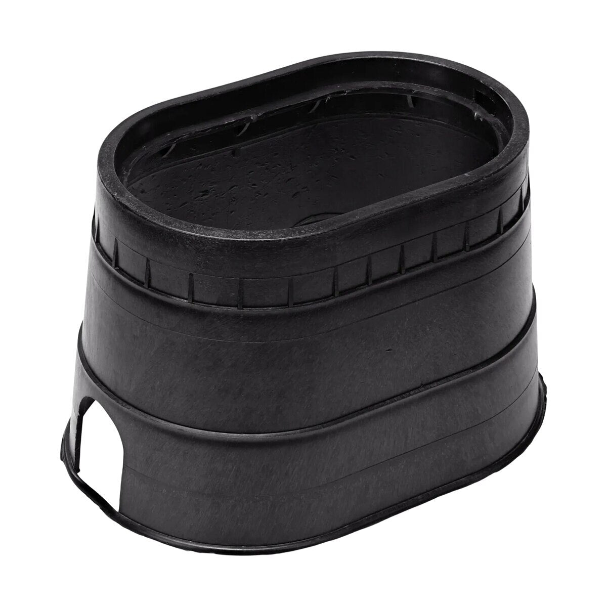 NDS Residential Valve Box Oval 8 in. x 12 in. x 10 in.H Black Box Box/Green Lid Drop-in CV