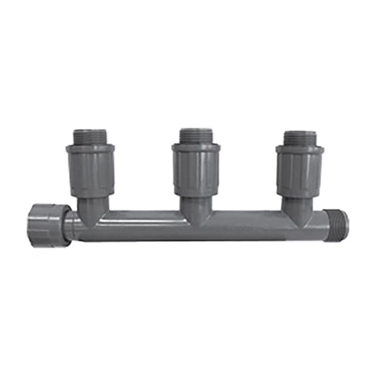 1301-310 -Lasco Tee UltraZone Series Gray PVC 1 in. x 1 in. x 1 in. Nut x MTHD x MVCONN