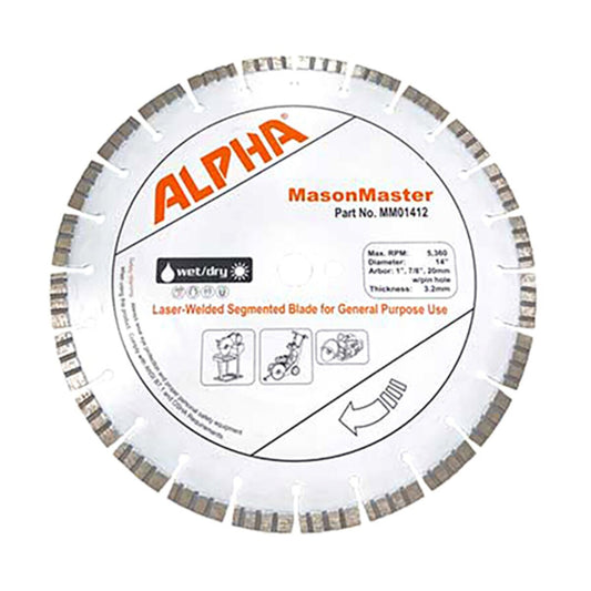 Alpha Mason Master 14 in. General Purpose Blade
