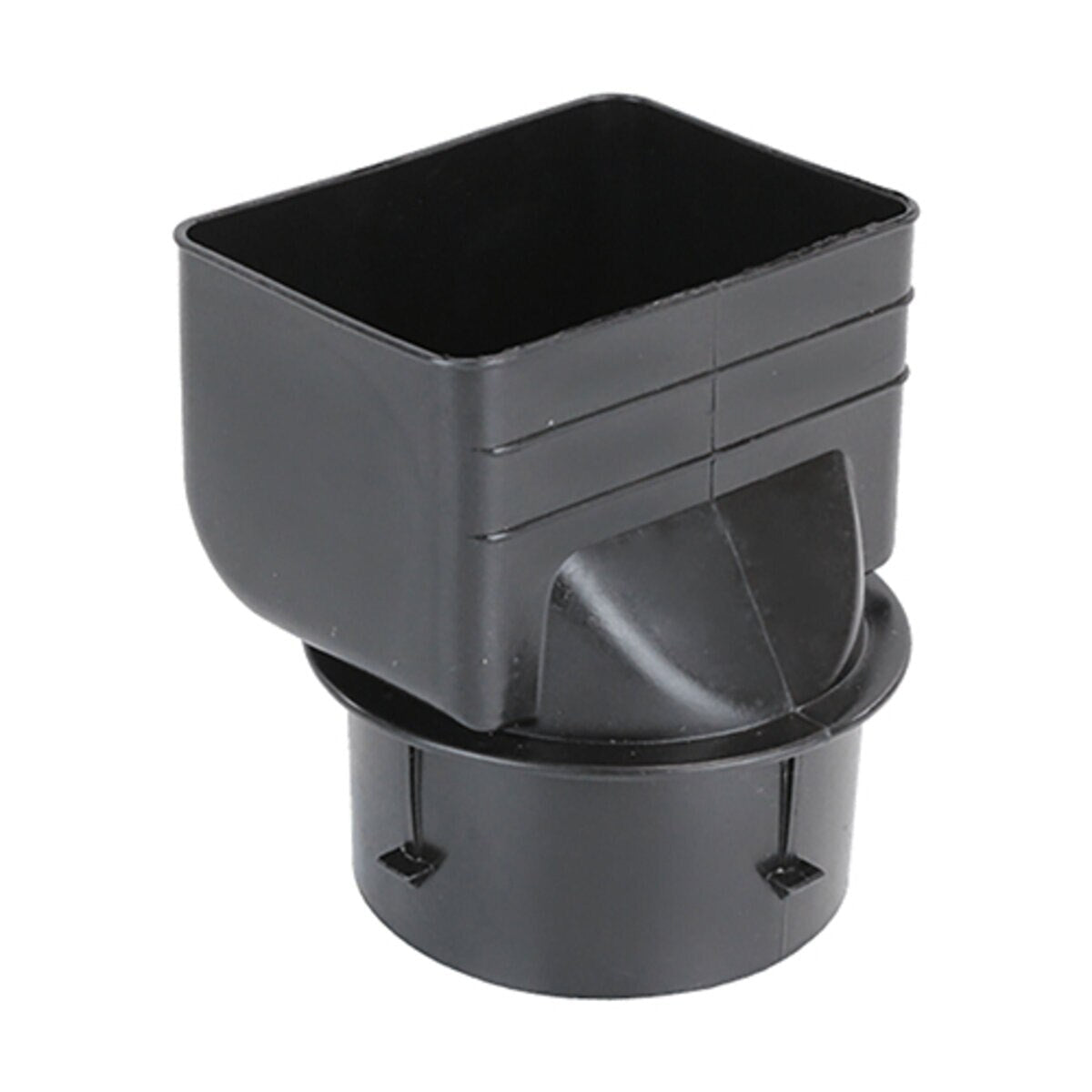 ADS HDPE Downspout Adapter Black 3 in. x 3.25 in. x 2.5 in.