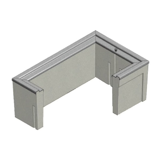 Christy 1324 Traffic Valve Box Rectangle 24 in. x 13-1/4 in. x 12 in.H Polymer Concrete H20 Load Rated Caltrans Spec