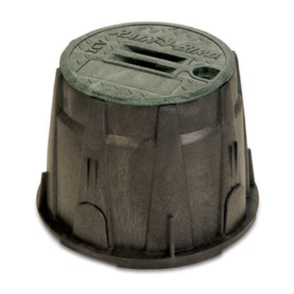 Rain Bird Valve Box Round 10 in. Black Box/Green Lid Overlapping VB Specification Series