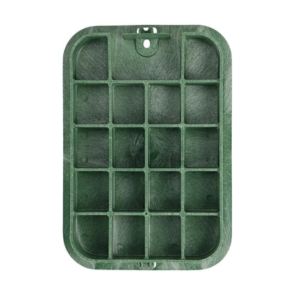 NDS Standard Valve Box Lid Rectangle 14 in. x 17 in. Overlapping Green Polyethylene ICV Lid Only