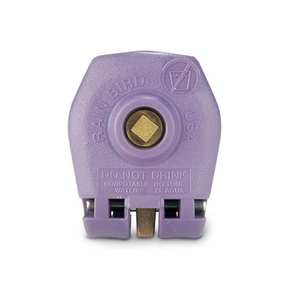 Rain Bird Quick Coupling Valve 1 in. FIPT Inlet 2-Piece Body Double Track Key Lug with Reclaimed Purple Locking Cover