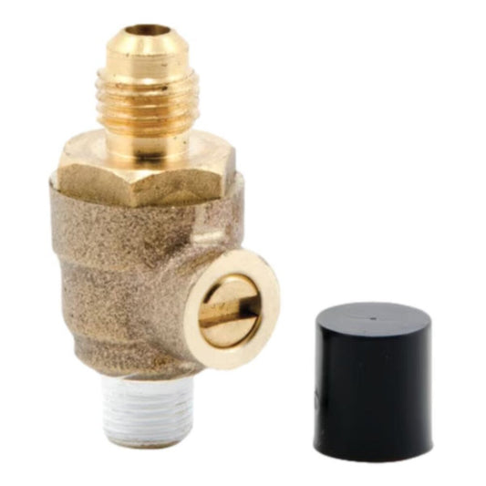 FEBCO LFTC1 Full Port Test Cock 1/8 in. Npt x 1/4 in. Sae w/ Cap
