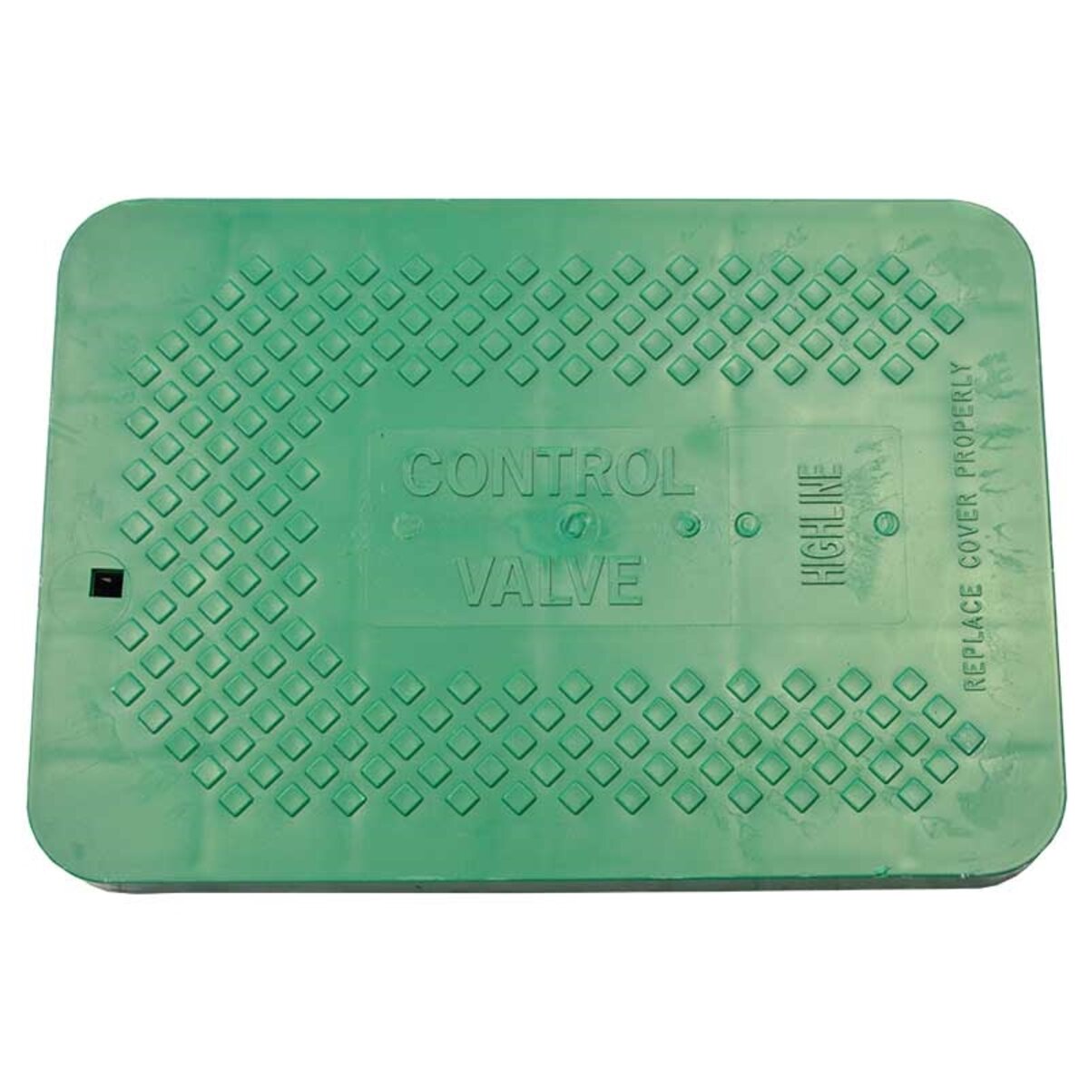 Highline Jumbo Valve Box Lid Rectangle 14 in. x 20 in. Green Drop-in CV Lid Only