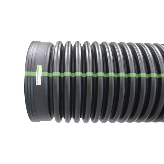 ADS N-12 Plain End Perforated Pipe Black HDPE 12 in. x 20 ft.
