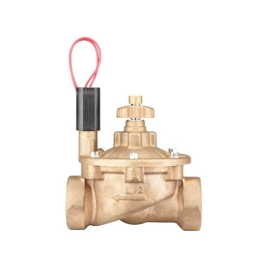 Hunter Globe Valve IBV Brass 1-1/2 in. w/ Flow Control and Filter Sentry FIPT x FIPT
