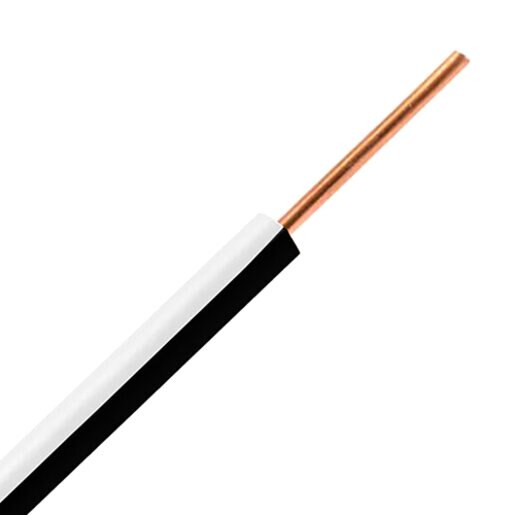 UF Wire Black White Stripe 14 Guage 1 Strand 1,000 ft.