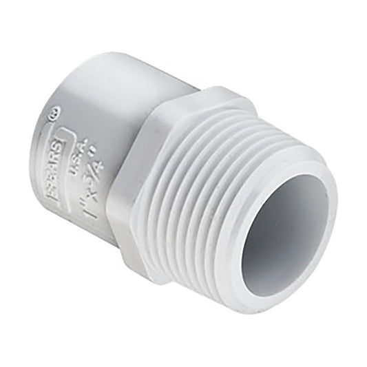 436-073  Spears Reduction Male Adaper White PVC 1/2 in. x 3/8 in. Mipt x Socket
