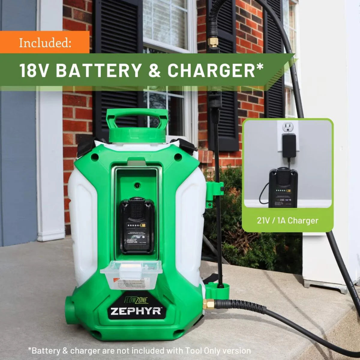 Zephyr FZSATJ-3  4 gal. Battery-Powered Backpack Sprayer |